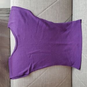 Ellen Tracy purple short sleeve